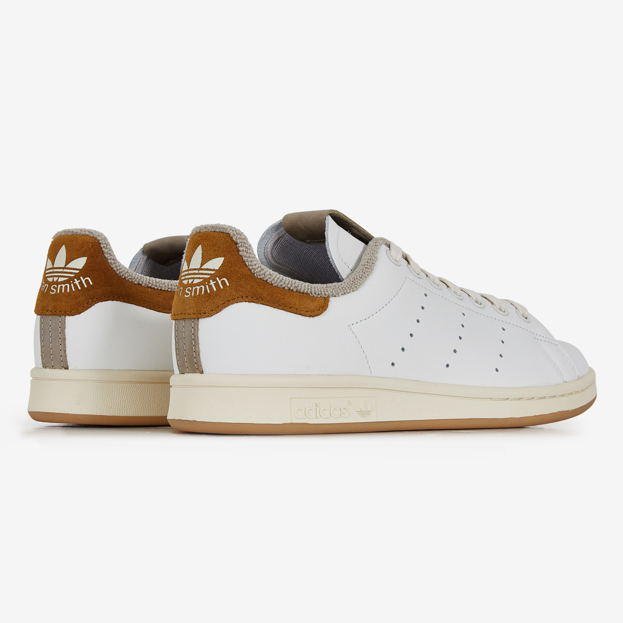 ADIDAS ORIGINALS STAN SMITH WHITE BROWN SNEAKERS