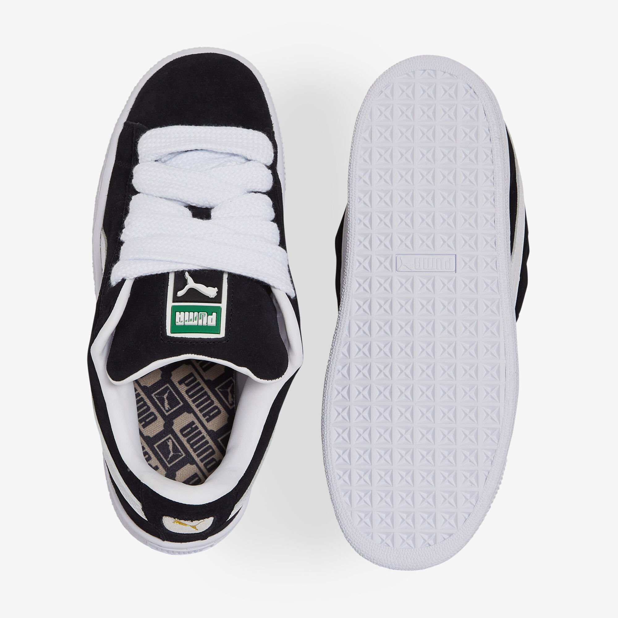 Puma suede femme noir et blanche sale