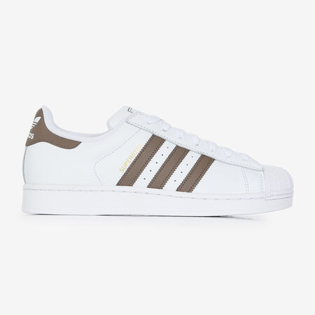 ADIDAS ORIGINALS superstar SUPERSTAR BLANC/MARRON HOMME
