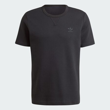 ADIDAS ORIGINALS T-shirt gaufré Trèfle Essentials Black HOMME