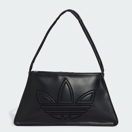 ADIDAS ORIGINALS Polyurethane Outline Trefoil Shoulder Bag Black UNISEX