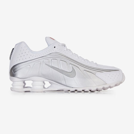 NIKE shox SHOX R4 WHITE/SILVER MEN