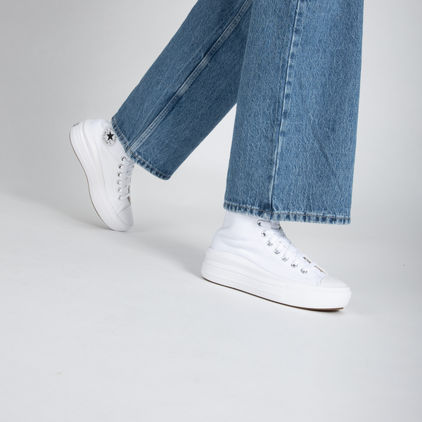 Converse haute blanche courir hot sale