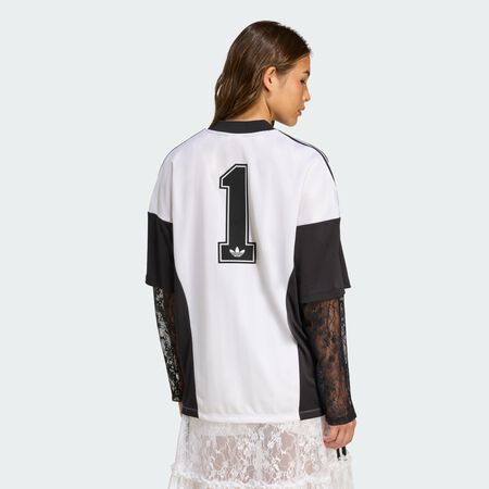 ADIDAS ORIGINALS adidas Originals Longsleeve Lace Jersey White / Black WOMEN