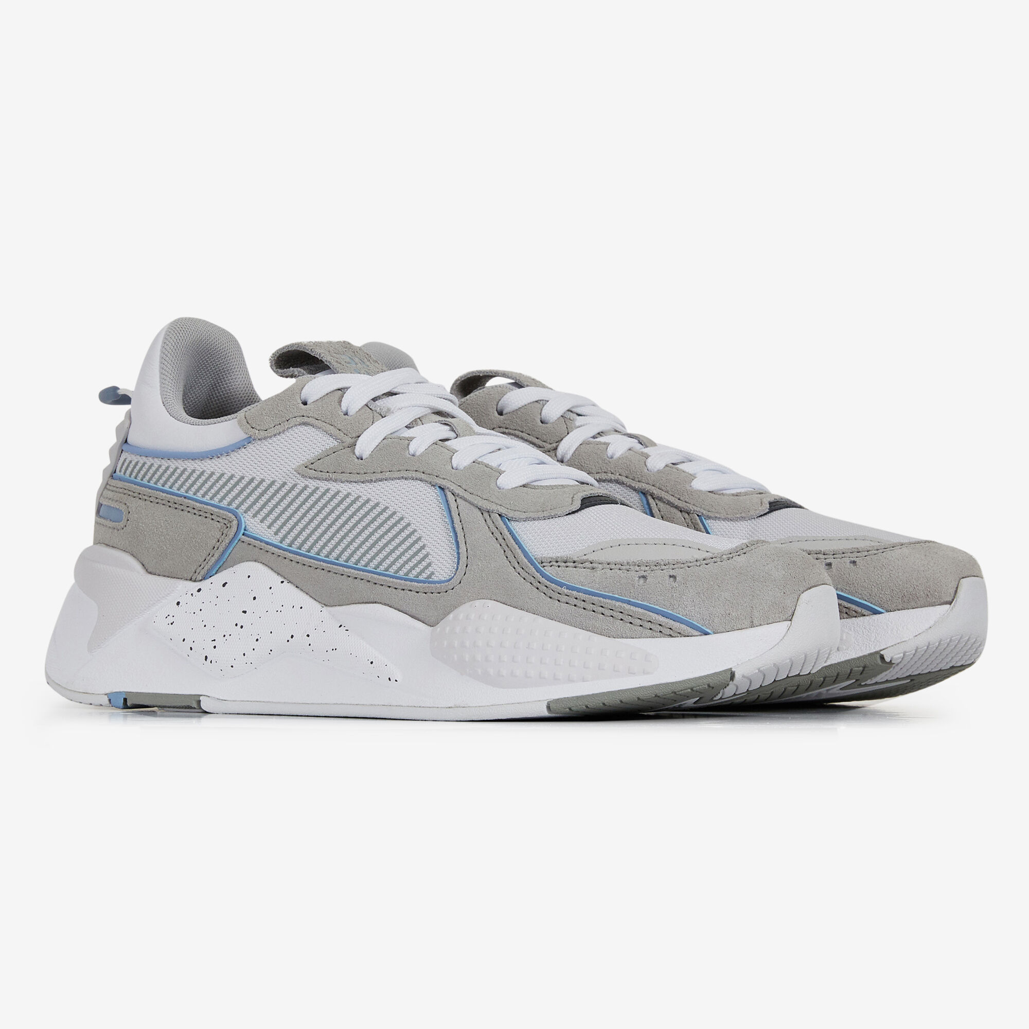 PUMA RS X BLANC GRIS SNEAKERS HOMME Courir
