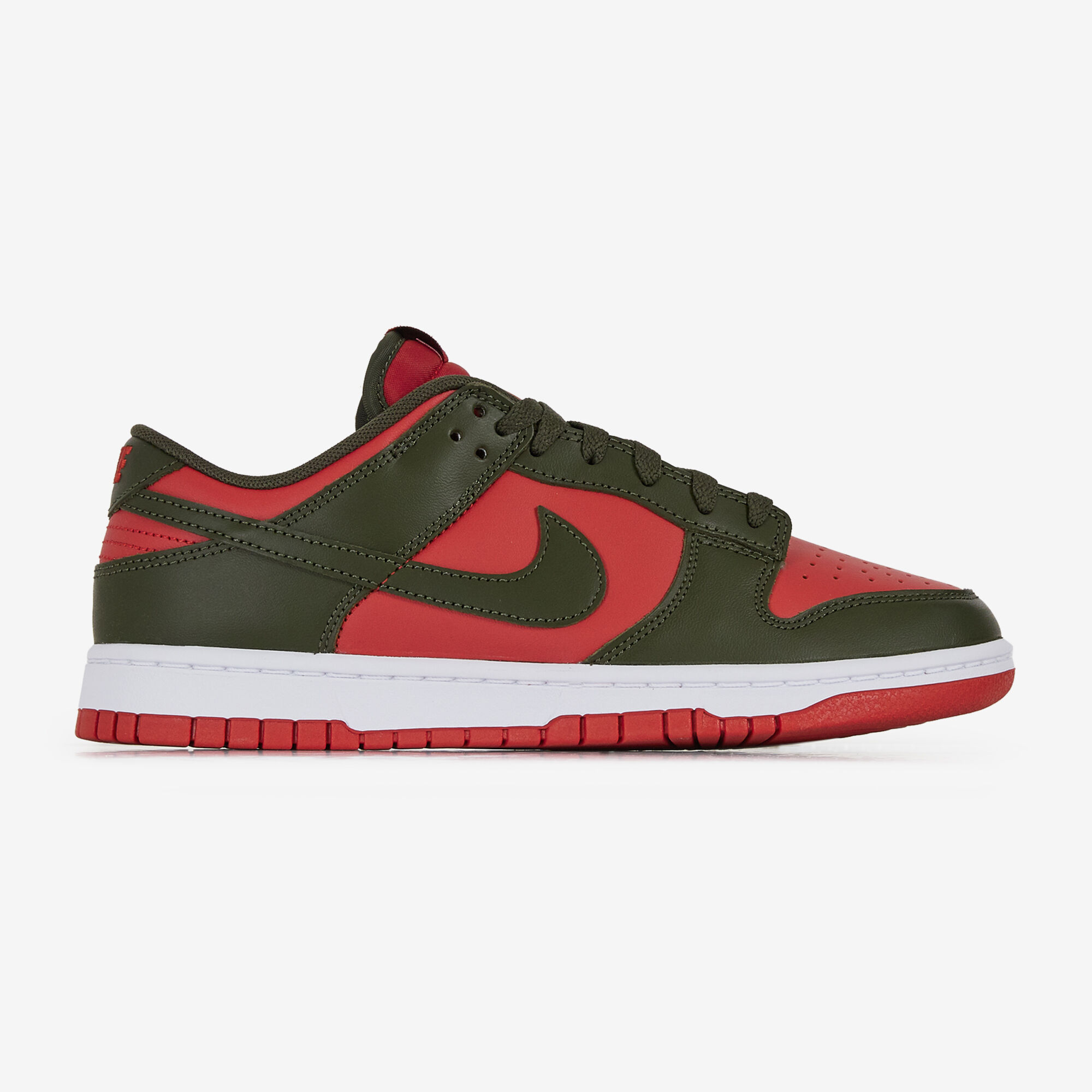 NIKE DUNK LOW RED WHITE SNEAKERS MEN Courir