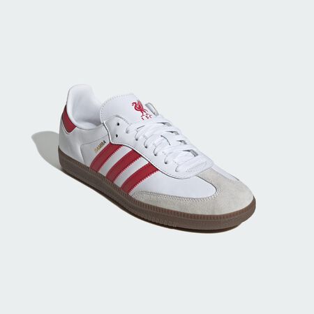 ADIDAS ORIGINALS Samba Manchester United Shoes Cloud White / Strawberry Red / Gum UNISEX