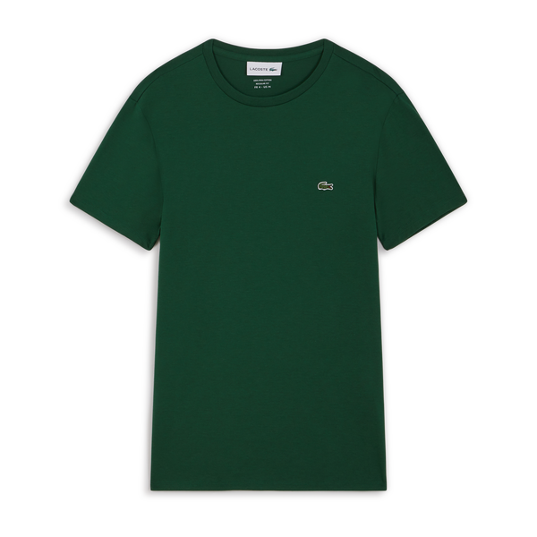 LACOSTE TEE SHIRT CLASSIC SMALL LOGO VERT TEE SHIRT HOMME