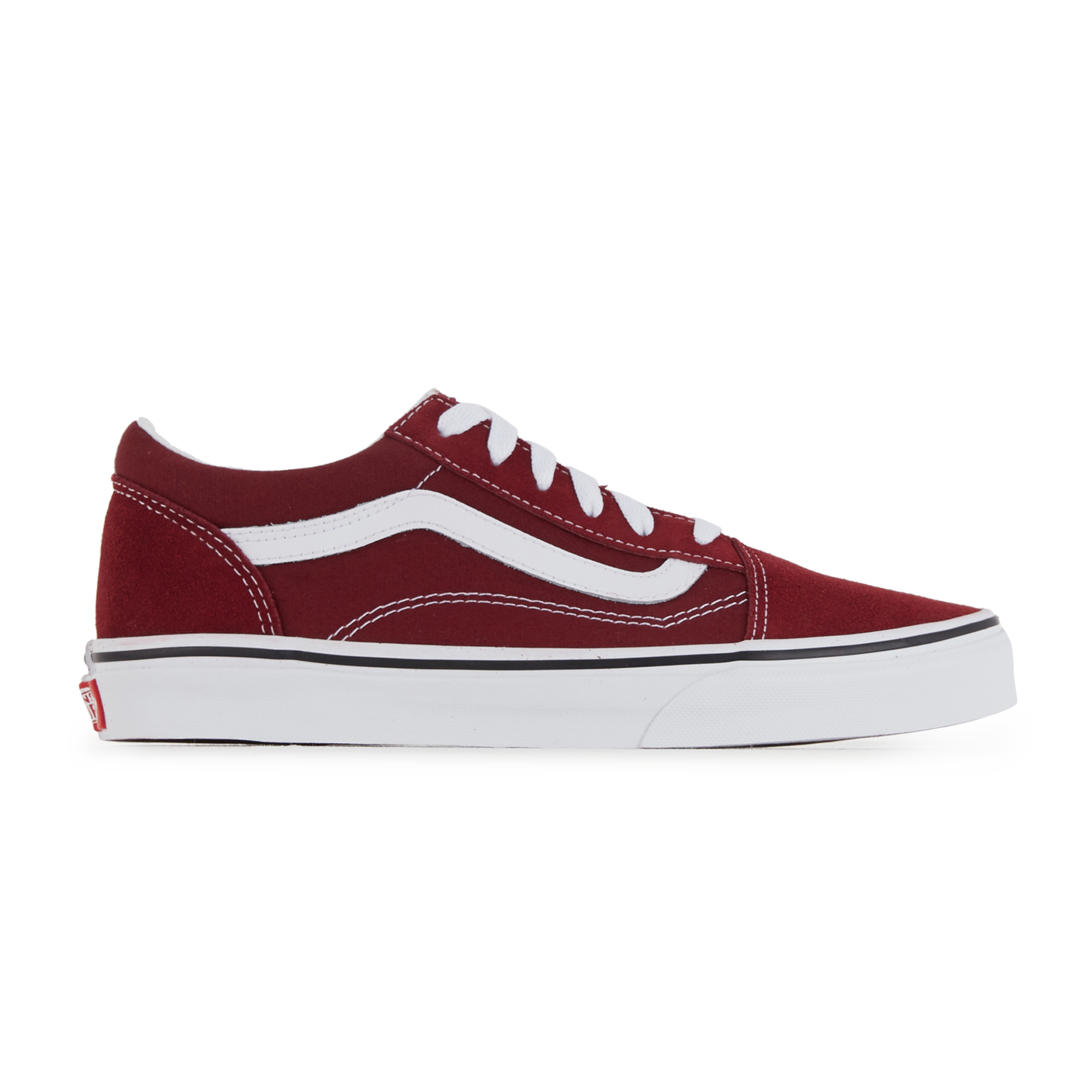 vans old skool burgundy white