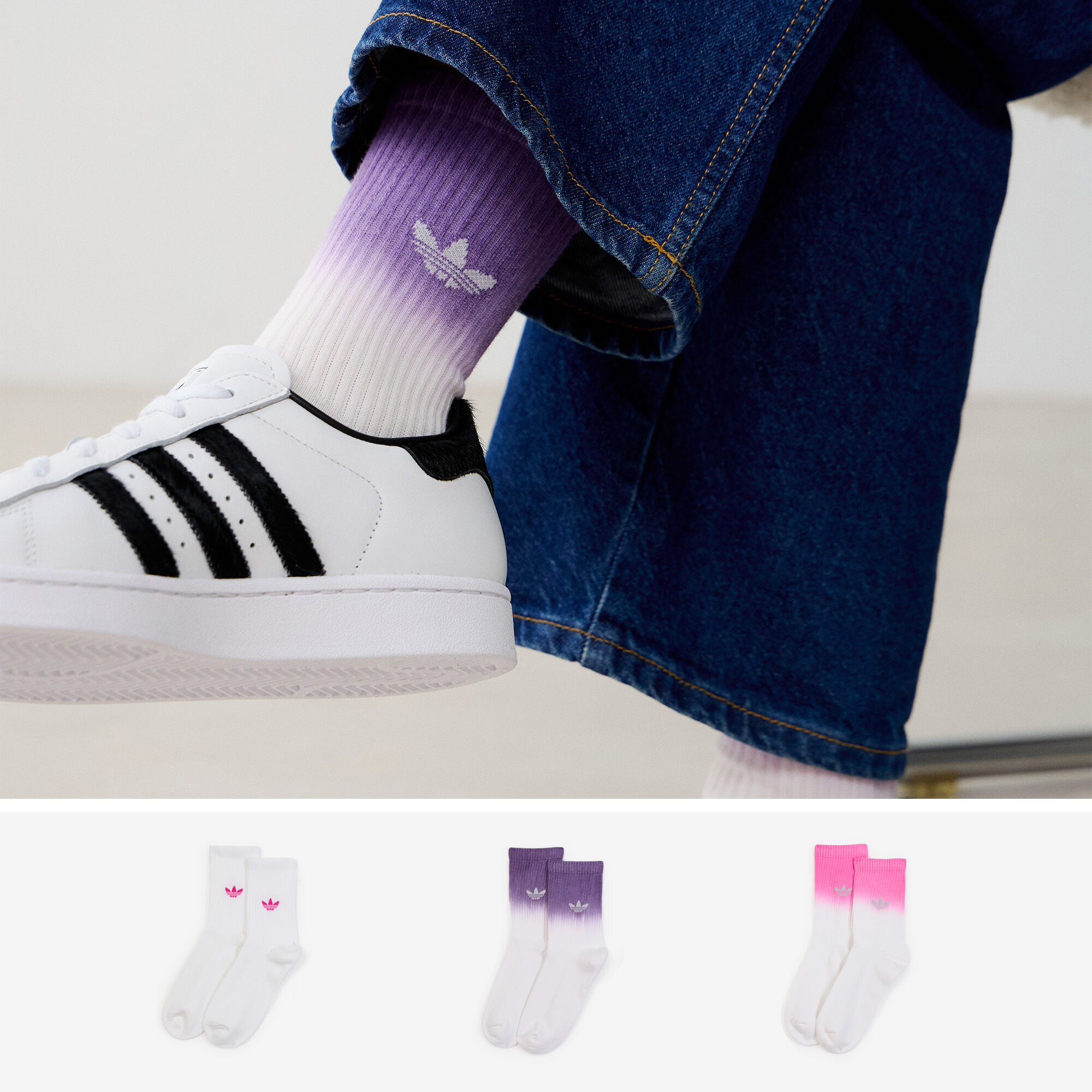 Ombre Chaussettes mi mollet 3 paires - vue 7