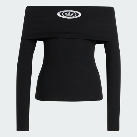 ADIDAS ORIGINALS Haut adidas Originals Off Shoulder Black FEMME