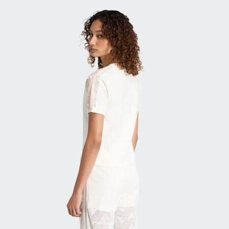 ADIDAS ORIGINALS T-SHIRT CALI DENTELLE Off White FEMME
