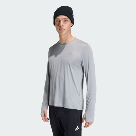 ADIDAS PERFORMANCE Haut manches longues adi365 Running Essentials Medium Grey Heather HOMME
