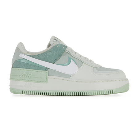 NIKE AIR FORCE 1 SHADOW SNEAKERS FEMME VERT BLANC LACETS Courir