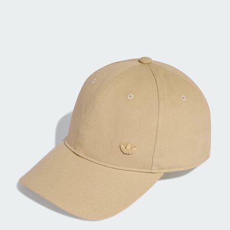 ADIDAS ORIGINALS Everyday Icons Cap With Tonal Metal Trefoil Stone Khaki UNISEX