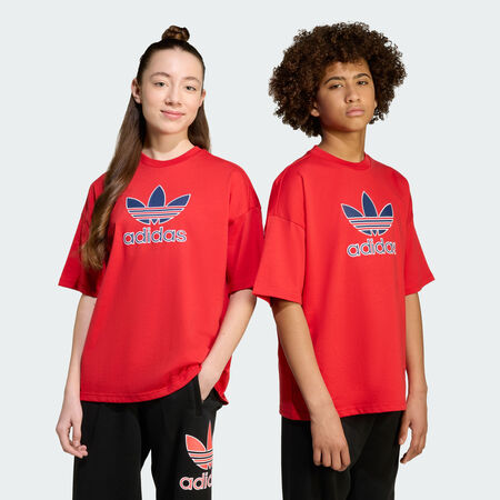 ADIDAS ORIGINALS T-shirt Tr&egrave;fle Oversize Semi Flash Aqua JUNIOR