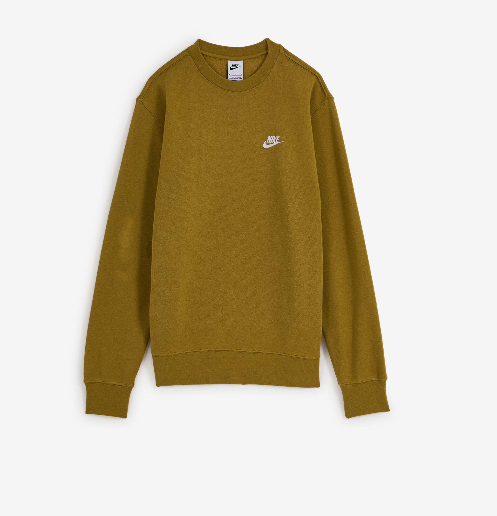 Nike heritage crew sweatshirt yellow outlet