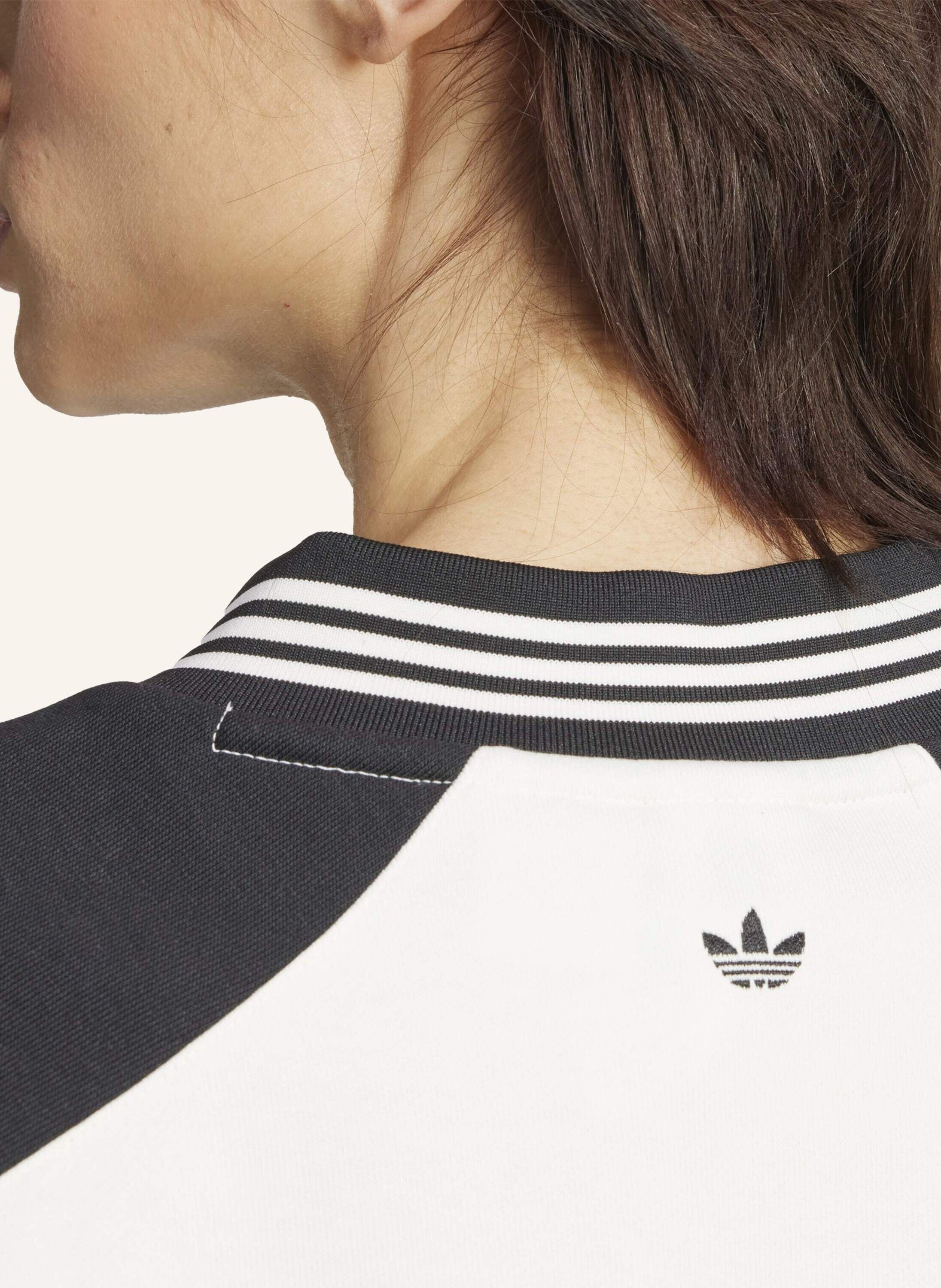 【ADIDAS】Originals SS25 Printed Logo Casual Shirt★追跡可 ADIDAS ORIGINALS Blocking Crewneck Sweatshirt Off White