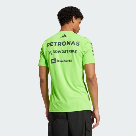 ADIDAS PERFORMANCE T-SHIRT SET UP MERCEDES - AMG PETRONAS FORMULA ONE TEAM Solar Green / Black HOMME