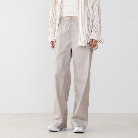 NIKE PANT WOVEN WIDE LEG PIPING GREY WOMEN