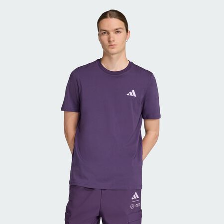 ADIDAS PERFORMANCE T-shirt graphique toile premium Mercedes - AMG Petronas Formula One Team Aurora Plum HOMME