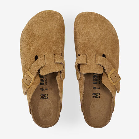 BIRKENSTOCK boston BOSTON SUEDE LATTE CREAM BEIGE FEMME