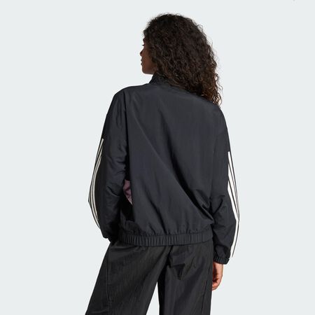 ADIDAS SPORTSWEAR Tiro Cut 3-Stripes Color Block Woven Track Jacket Black / True Pink / White WOMEN
