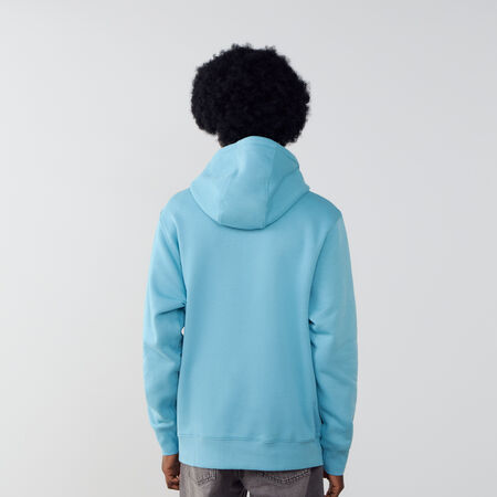 NIKE HOODIE CLUB SMALL LOGO BLUE/WHITE MEN