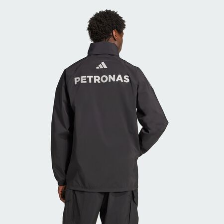 ADIDAS PERFORMANCE MERCEDES - AMG PETRONAS FORMULA ONE TEAM MECHANICS RAIN JACKET Black / Reflective Silver MEN