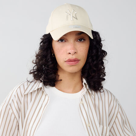 NEW ERA 9FORTY WOMEN NY METALLIC LOGO BEIGE WOMEN