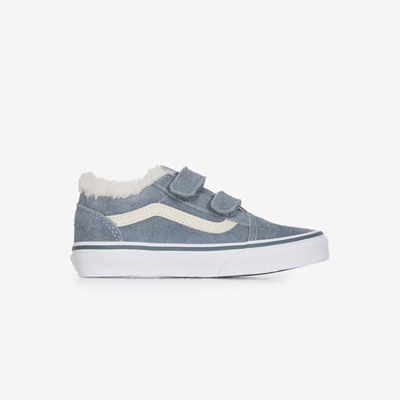 VANS old skool OLD SKOOL V SHERPA BLUE/BEIGE TODDLERS
