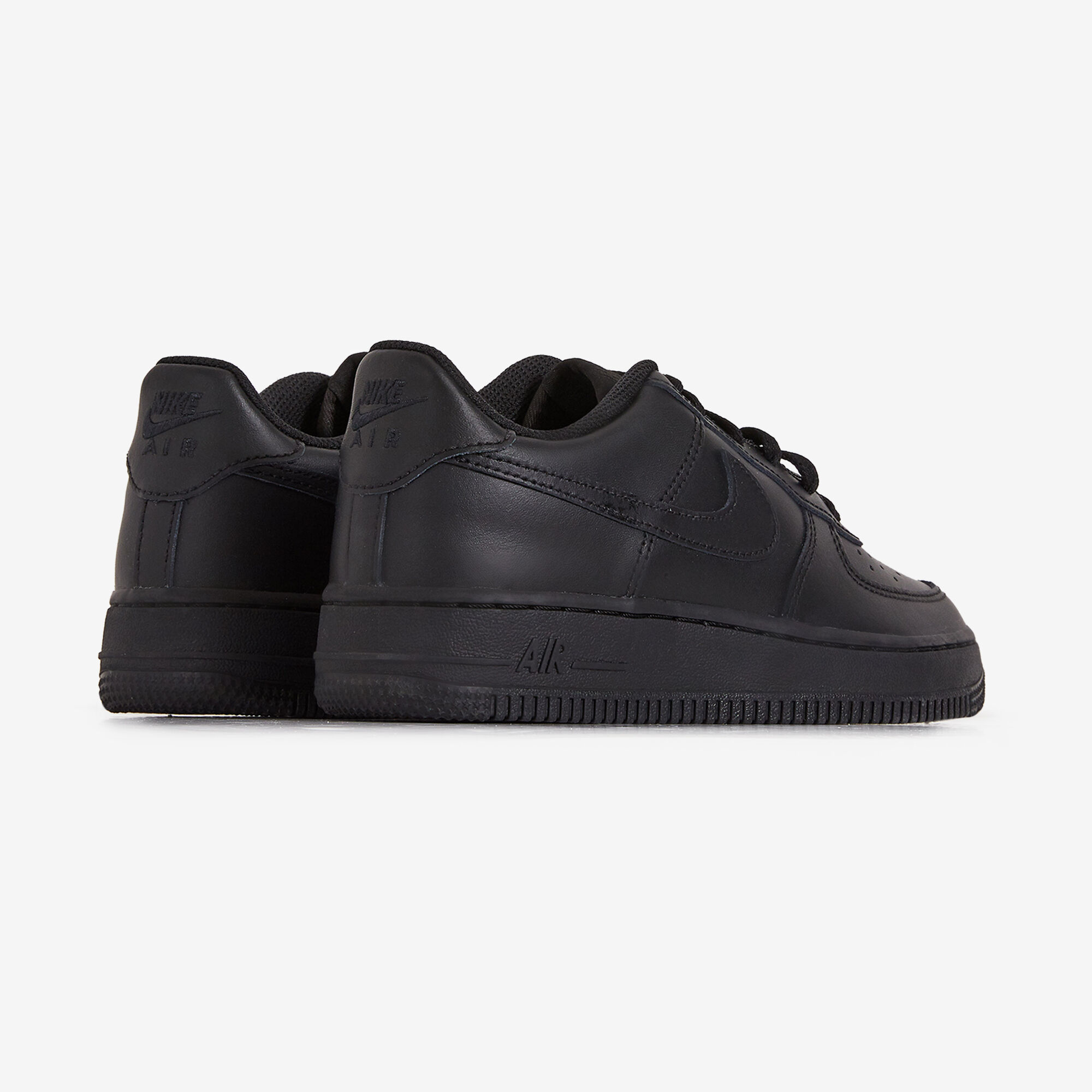 NIKE AIR FORCE 1 LOW NOIR SNEAKERS ENFANT LACETS Courir