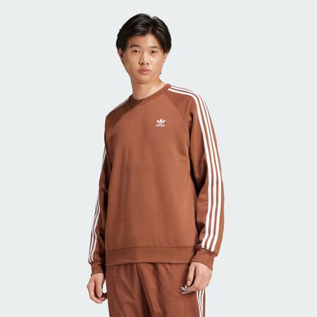 ADIDAS ORIGINALS Adicolor Classics 3-Stripes Crew Preloved Brown MEN