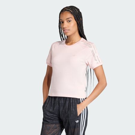 ADIDAS ORIGINALS T-SHIRT CALI DENTELLE Sandy Pink FEMME