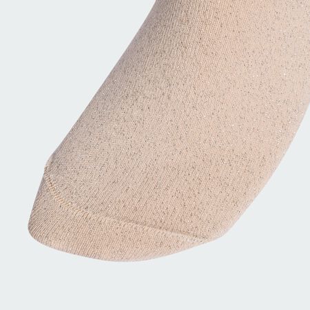 ADIDAS ORIGINALS 3-Stripes Glitter Crew Socks 2 Pairs Blush Pink / White UNISEX