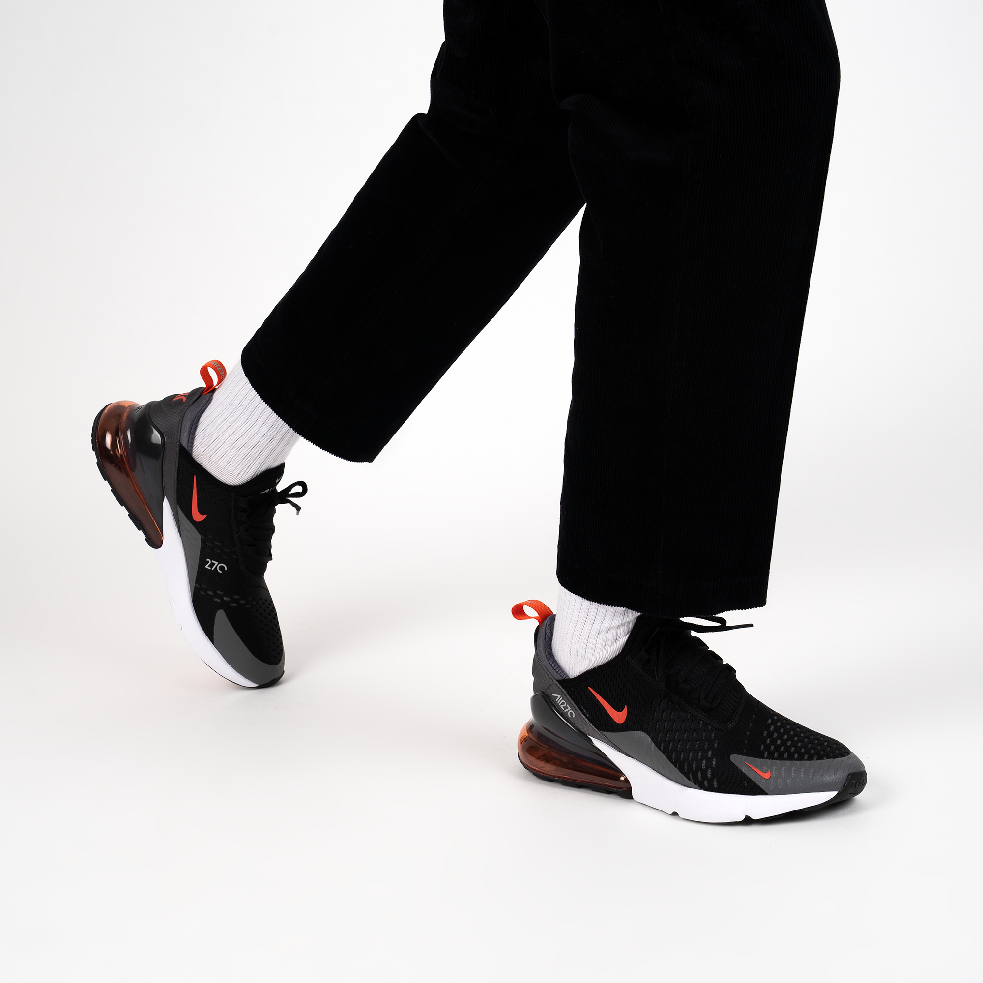 nike 270 noir orange