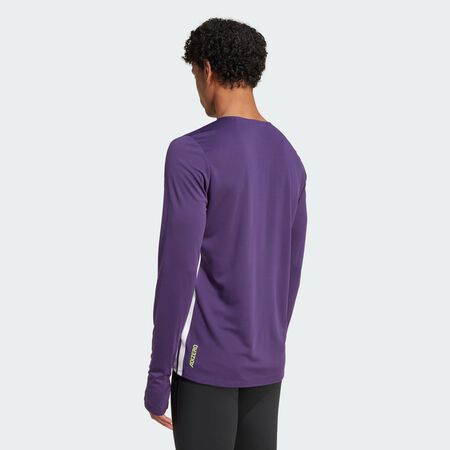 ADIDAS PERFORMANCE T-shirt manches longues de running Adizero Aurora Plum HOMME