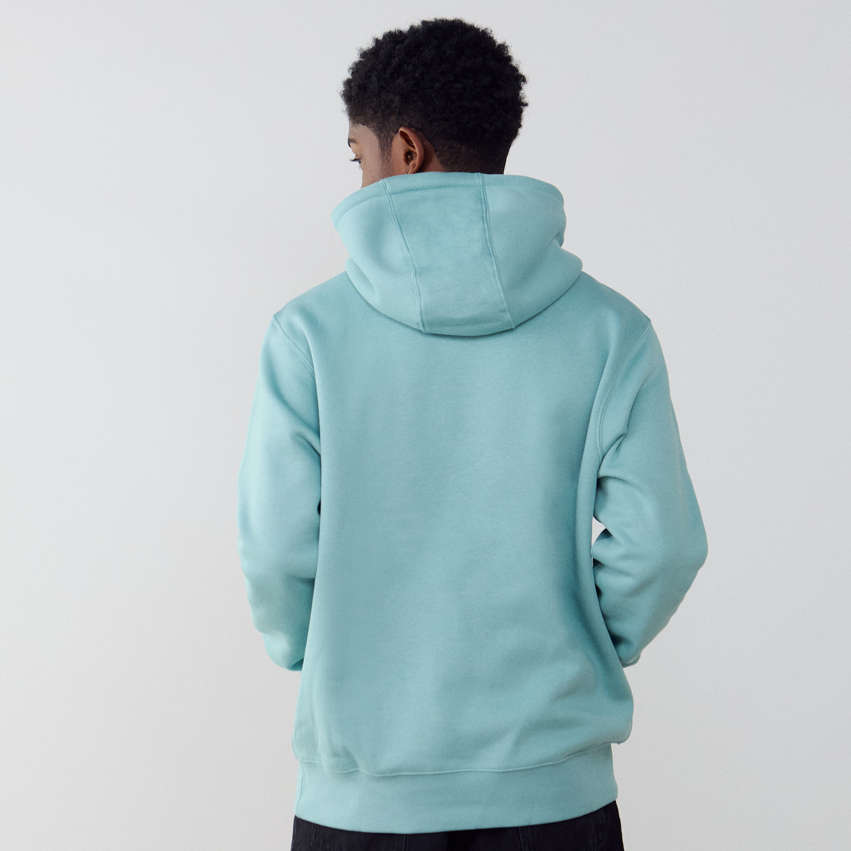 nike club hoodie aqua