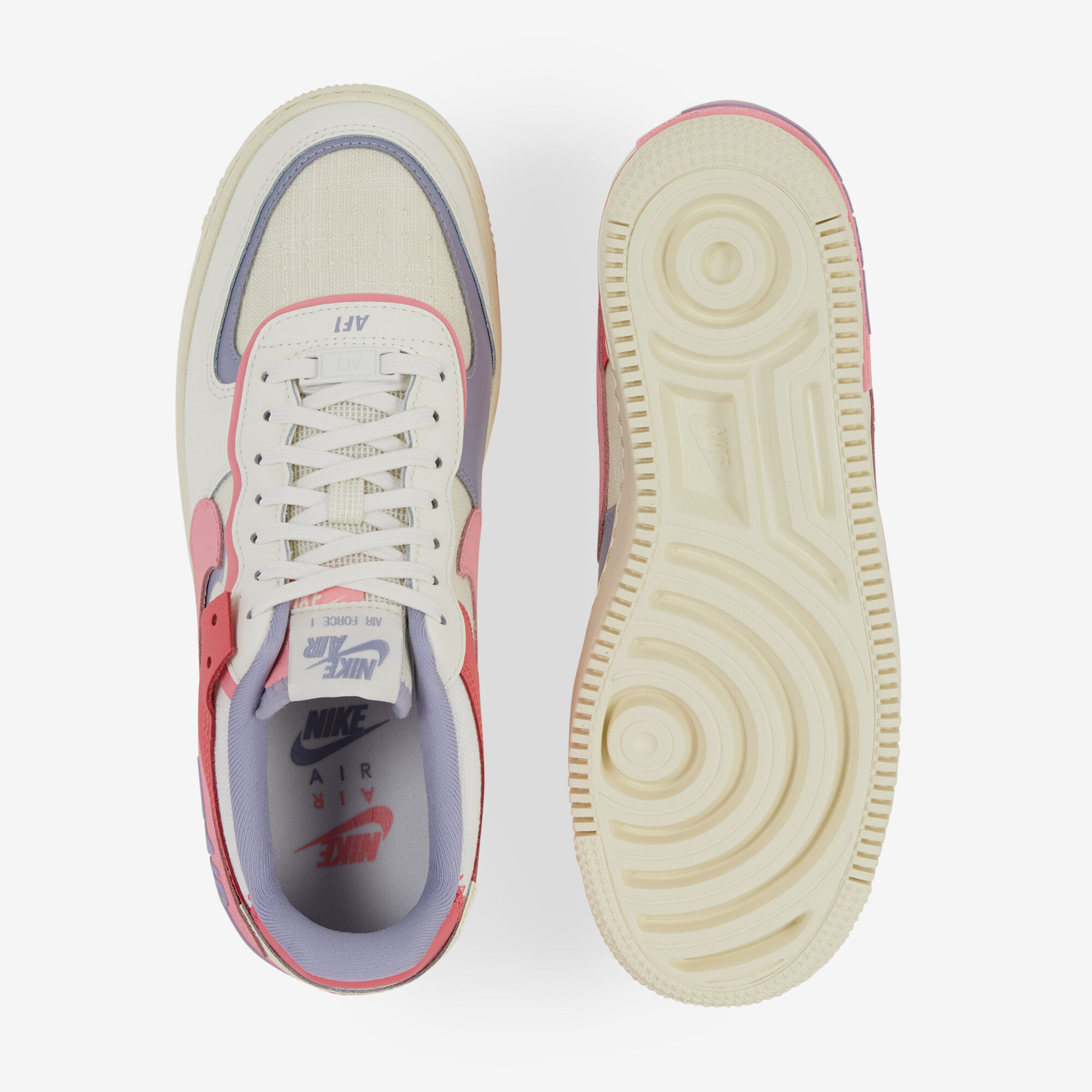 NIKE AIR FORCE 1 SHADOW BEIGE ROSE SNEAKERS FEMME Courir