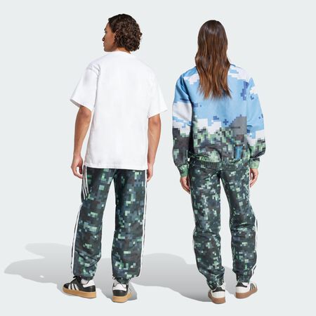 ADIDAS ORIGINALS Pantalon de survêtement adidas Originals x Minecraft Silver Pebble / Magic Lime / Tribe Green / Legend Ivy MIXTE