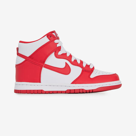 NIKE dunk DUNK HIGH BLANC/ROUGE JUNIOR