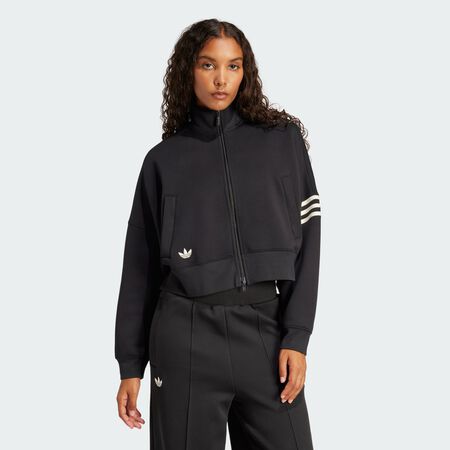 ADIDAS ORIGINALS Neuclassics Track Top Black / Cream White WOMEN