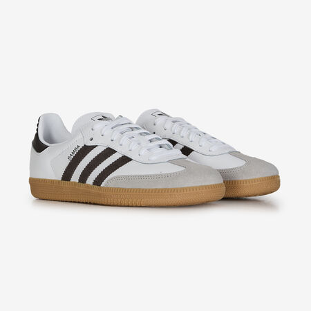 ADIDAS ORIGINALS samba SAMBA OG BLANC/MARRON JUNIOR