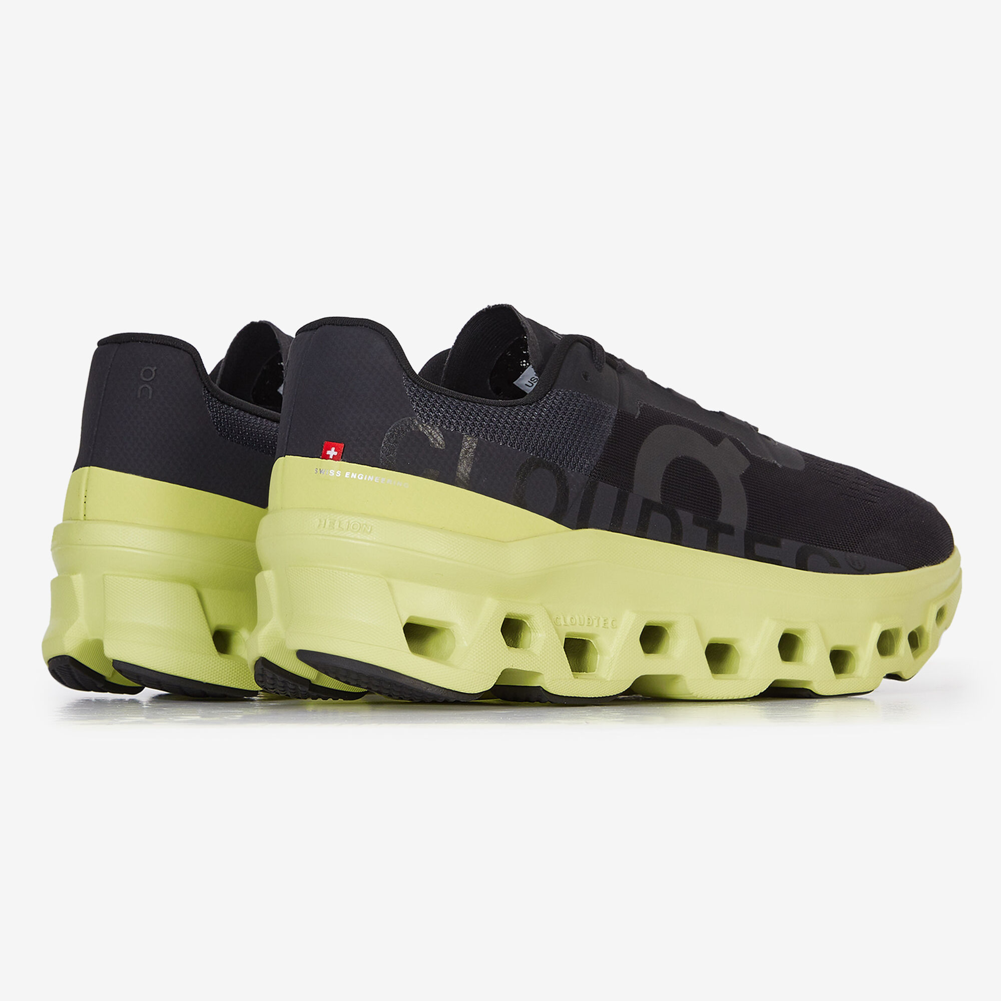 ON RUNNING CLOUDMONSTER BLACK YELLOW SNEAKERS MEN Courir