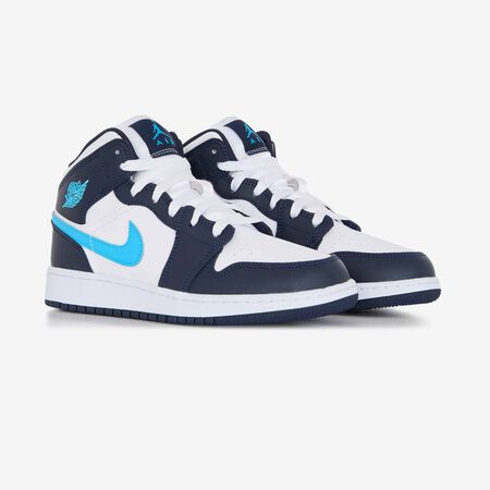 JORDAN air jordan 1 AIR JORDAN 1 MID WHITE/BLUE JUNIOR