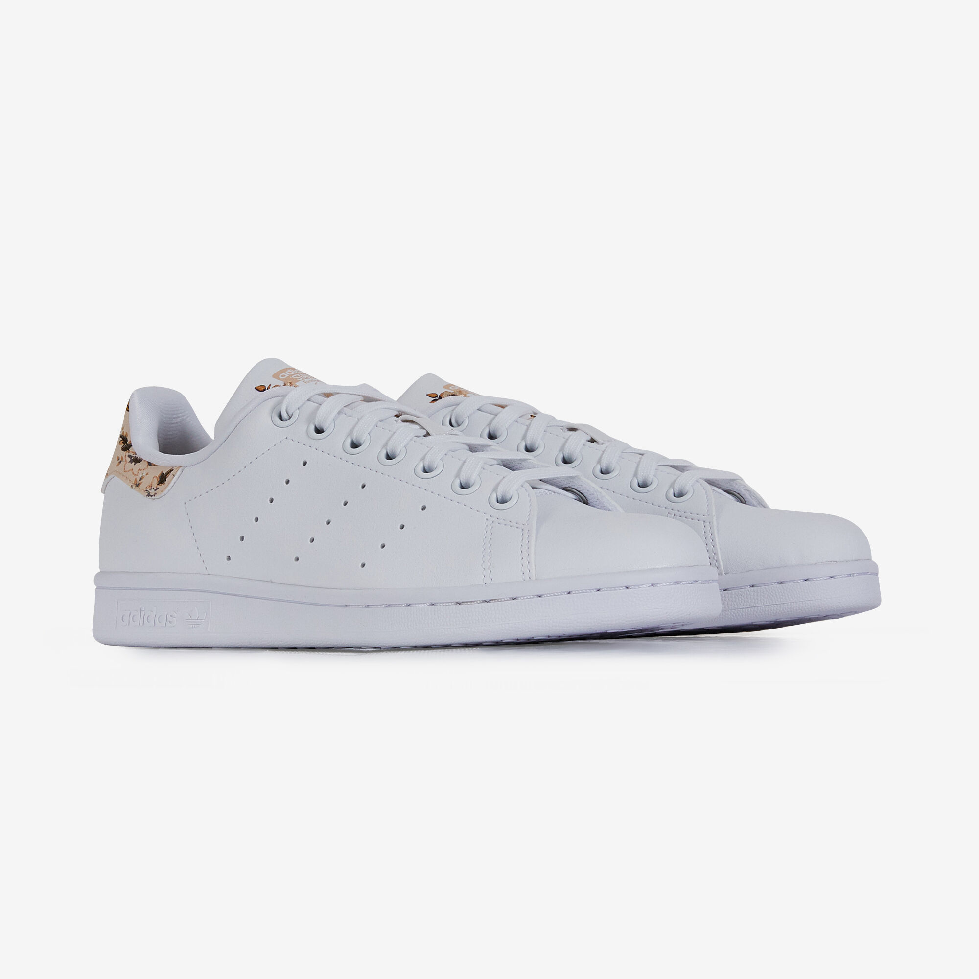 Stan smith noir shop fleur