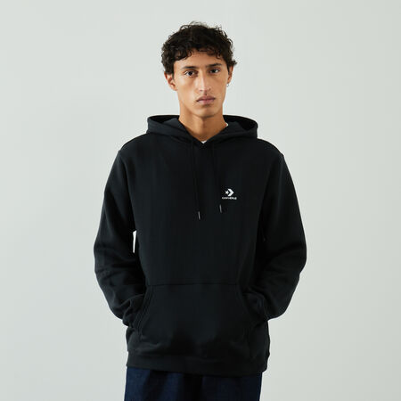 HOODIE STAR CHEVRON EMBROIDERED : BLACK