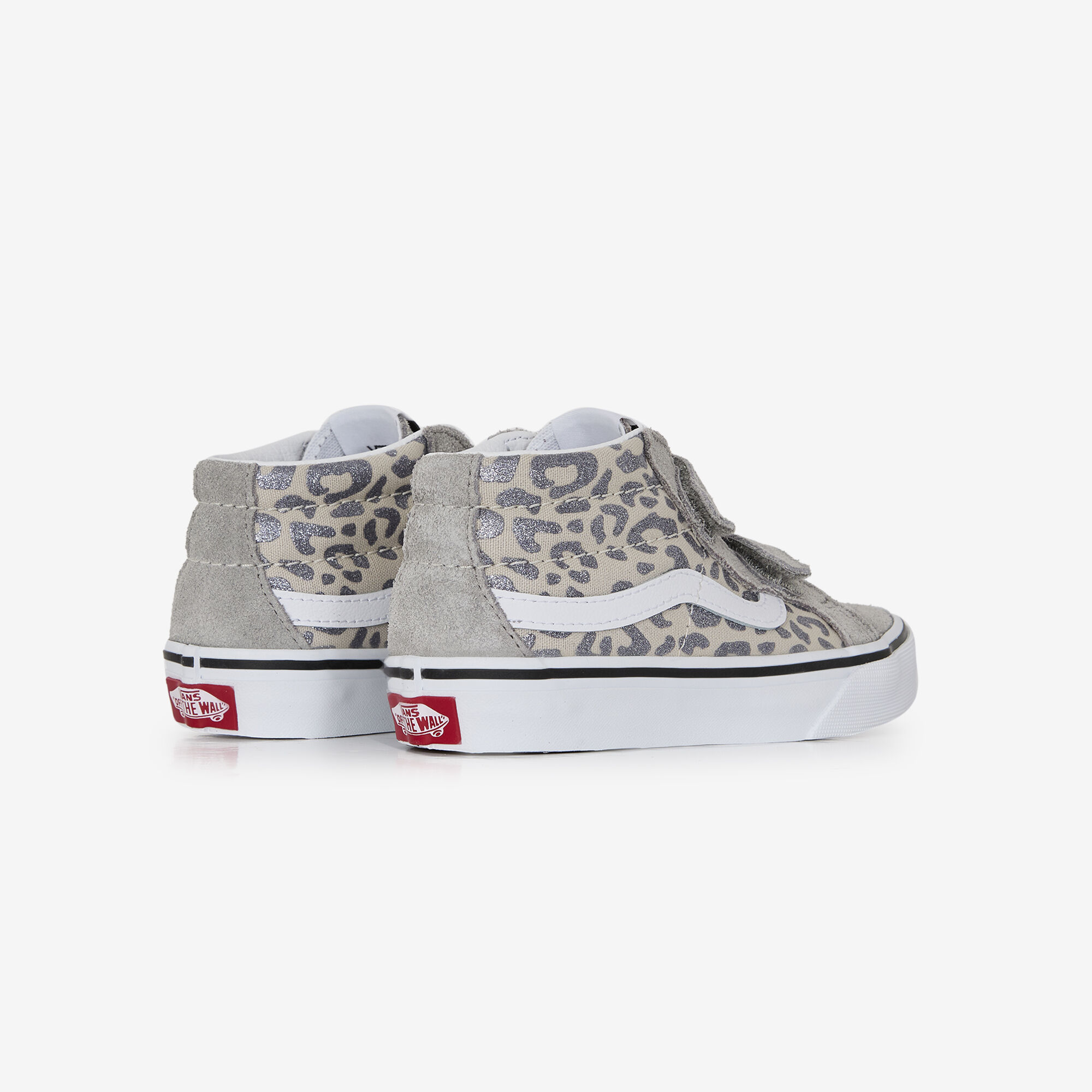 Baskets montantes enfant Vans SK8 Mid Reissue V Leopard Glitter GRAY - vue 5