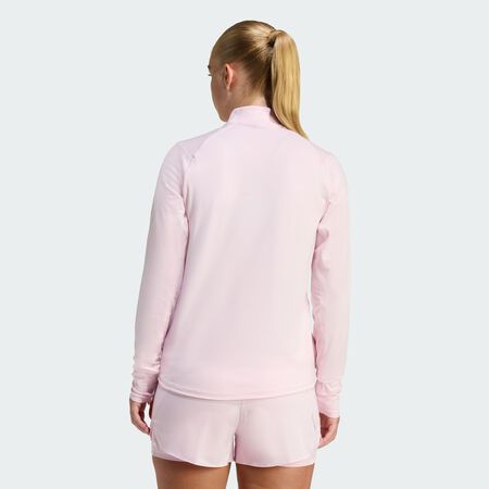 ADIDAS ORIGINALS Pull de running demi-zip adi365 Iconic Clear Pink FEMME
