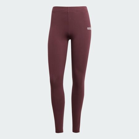 ADIDAS SPORTSWEAR Essentials Linear Cotton Leggings Aurora Ruby / Brown WOMEN